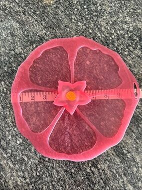 Charles Viancin Hibiscus 🌺 Silicone Lid/Cover NWOT